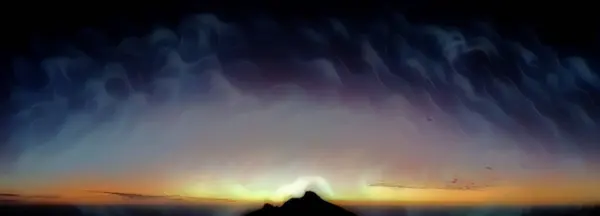 Soyut günbatımı gökyüzü bulutlu