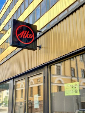 Finlandiya 'da Helsinki' de Alko alkol dükkanı