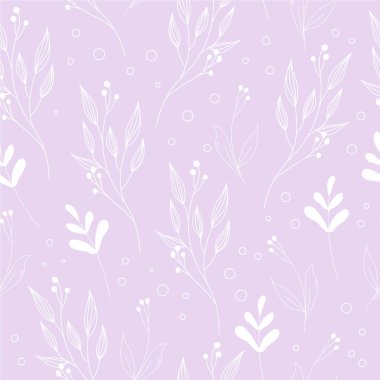 Filizlerle hassas desen