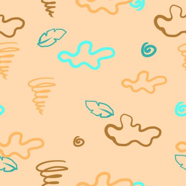 Doodl red pattern vector art