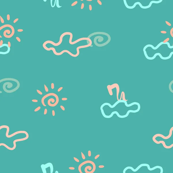 Doodl red pattern vector art