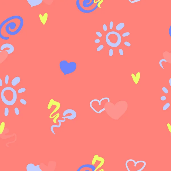 Doodl red pattern vector art