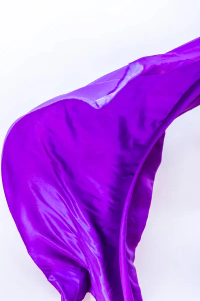 Fondo Tela Púrpura Brillante Con Algunas Arrugas Aleteado Por Chorro — Foto de Stock