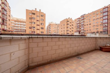 Terrace of a flat located on the ground floor of a residential housing development