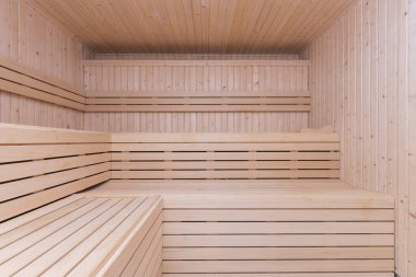 A Finnish sauna with two heights to spend a good and sweaty relaxing time