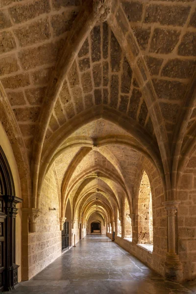 Cloister Spanish Medieval Stone Monastery — Stock Photo, Image