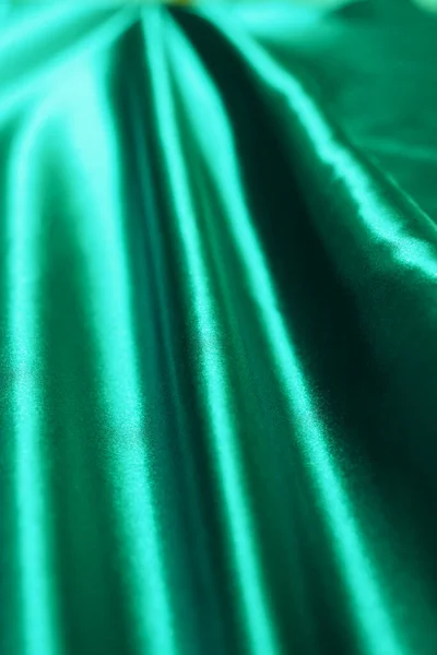 Ένα Γυαλιστερό Πράσινο Σατέν Ύφασμα Νερό Vector Υφασμάτινο Φόντο — Φωτογραφία Αρχείου