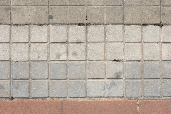 Pavimento Rivestito Con Tipiche Piastrelle Cemento Quadrato Vari Colori Tenui — Foto Stock
