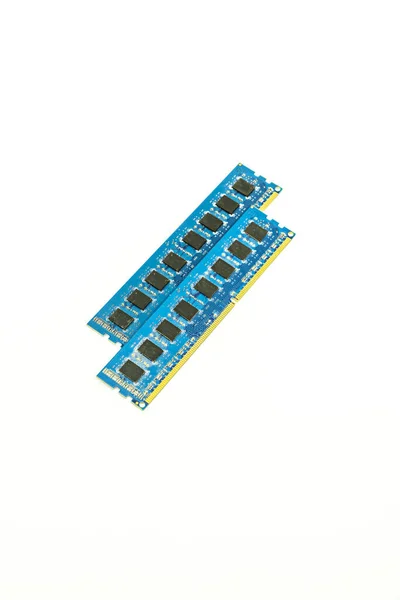 8Gb Ddr3 Memory Board White Surface — Stock Photo, Image