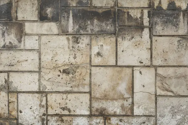 Yta Stenmur Med Många Fläckar Och Ådror Vektor Cement Textur — Stockfoto