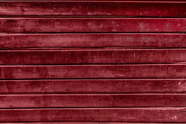Uma Superfície Tábuas Madeira Manchadas Vermelho Com Azulejos Riscados Fundo — Fotografia de Stock