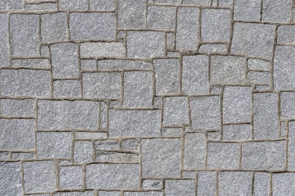 Gran Pared Pared Bloques Granito Estilo Tetris Fondo Textura Piedra —  Fotos de Stock