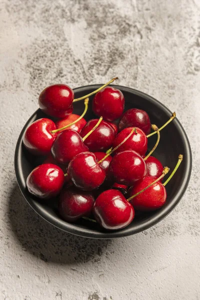 Cereza Fruto Ovoide Esférico Sus Dimensiones Pueden Variar Dependiendo Clase — Foto de Stock