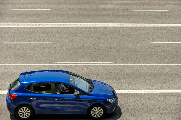 stock image Vehicles traveling on a multi-lane highway