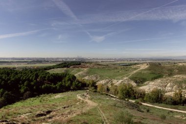 Madrid 'in kenar mahallelerinin manzarası