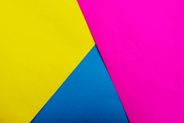 Pastel renkler, geometrik şekli ile soyut kağıt düz yatıyordu çok renkli