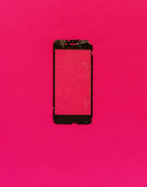 Tempered glass shield or film screen cover with mobile phone.protector concepts ideas. red background