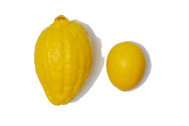 Beyaz arka planda sulu olgun limonlar. Yaratıcı bir yemek konsepti. Tropikal organik meyveler, narenciye meyveleri, C vitamini tam limon. Yaz minimalist parlak meyve arkaplanı.