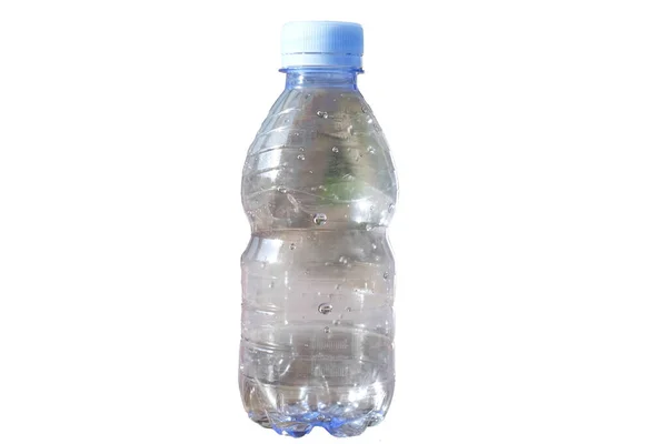 Puste Zużyte Butelki Środowiska Ekologicznego Śmieci Izolowane Białym Tle Zanieczyszczenie — Zdjęcie stockowe