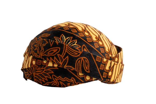 Javanese Traditional Hat Commonly Called Blangkon Indonesia Most Have Batik — Stock Photo, Image