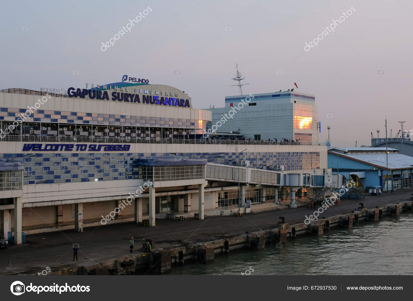 Surabaya Indonesia July 2023 Tanjung Perak Port Surabaya Sea Passenger
