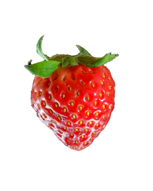 Yeşil yapraklı taze kırmızı böğürtlen şeffaf arkaplanda