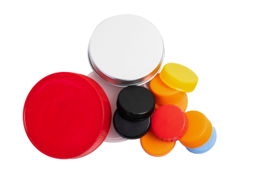 Şeffaf Arkaplanda Renkli Şişe Kapakları Koleksiyonu