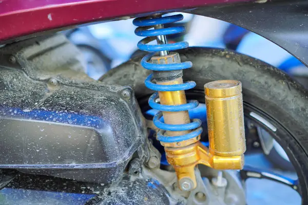 Mavi ve Altın Kaplıcalı Tozlu Motosiklet Şok Emici