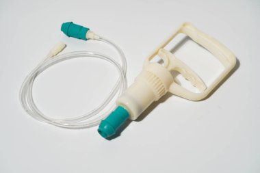 Beyaz Arkaplanda Tıbbi Aspirasyon Pompası