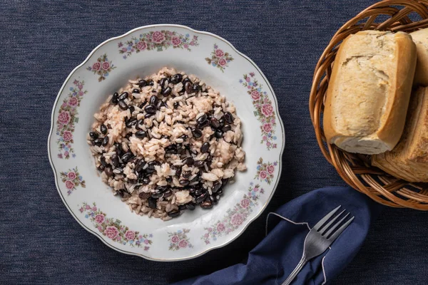 Gallo Pinto 'nun en iyi manzarası, geleneksel Kosta Rika yemekleri..