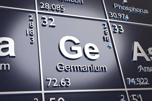 Elementet Germanium Det Periodiska Systemet Illustration — Stockfoto