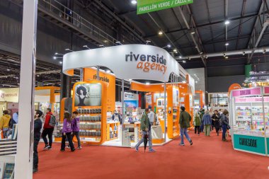 Buenos Aires, Arjantin; 26 Nisan 2024: Riverside Ajansı yayınevi Buenos Aires kitap fuarında.