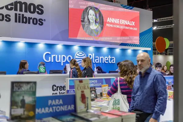 Buenos Aires Argentina Abril 2024 Estande Grupo Planeta Feira Livros Imagem De Stock