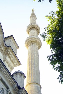Nuruosmaniye Camii 'nin Minaresi - İstanbul' un tarihi yarımadasından önemli bir tarihi, kültürel ve mimari eser