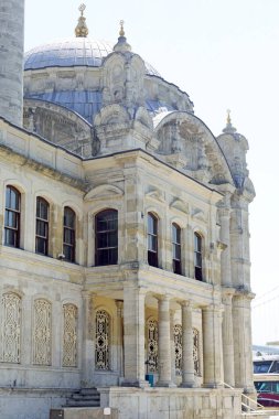 The luxurious facade of the Ortakoy Mosque, facing the Bosphorus. Istanbul, Trkiye clipart