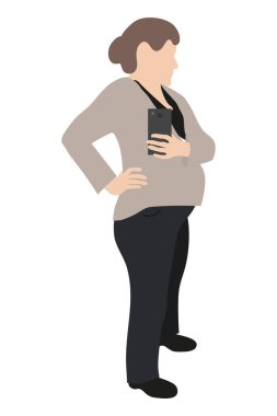 Fotoğraf çeken hamile bir kadının silüeti. 