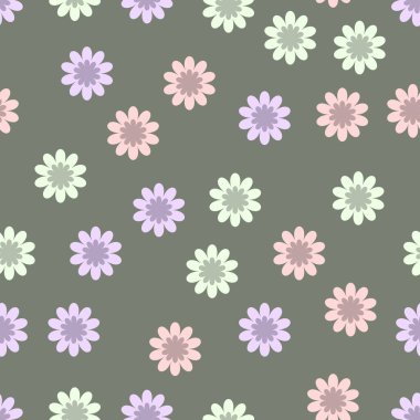 Basit vektör desenli geometrik şekiller