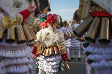 Cigarrones de los Carnavales de Verin, Ourense, Spain. Los carnavales de Verin son una fiesta considerada de interes turistico nacional y atraen a miles de turistas para disfrutar de esta fiesta popular y tan colorida. 