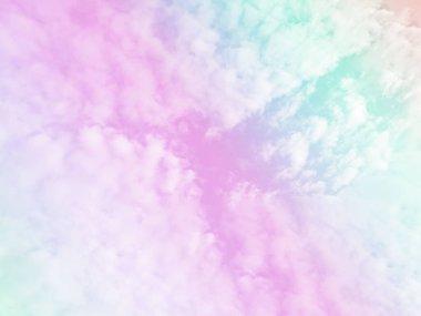 Sky and clouds. Background of pastel pattern texture.