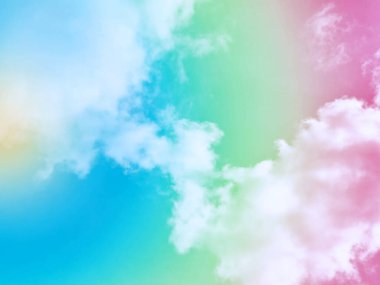 Sky and clouds. Background of pastel pattern texture.