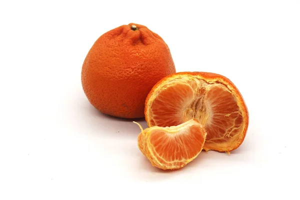 白色背景的水果和橙子图片 — 图库照片#