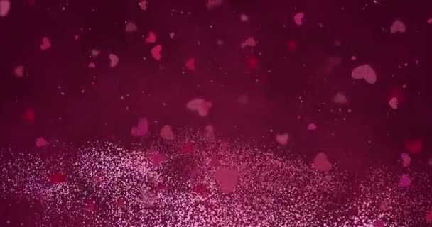 Magenta Kalpleri Süslemeleri Sevgililer Günü Hediyesi Kusursuz Döngü Yüksek Kalite — Stok video