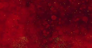 Pembe ve Kırmızı Kalpler 'le Güzel Sevgililer Günü Kutlaması, Kusursuz Döngü. Yüksek kalite 4k görüntü