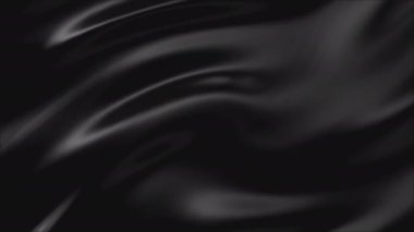 Tranquil Opulence: Slow Motion Waves of Smooth Black Silk, Elegance and Luxury in Motion. Yüksek kalite 4k görüntü