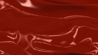 Işıldayan Kırmızı Yüzey: Akışkan Dinamik 'in Büyüleyici Görsel Keşfi ve Parlak, Dalgalı bir Görüntü. Yüksek kalite 4k görüntü