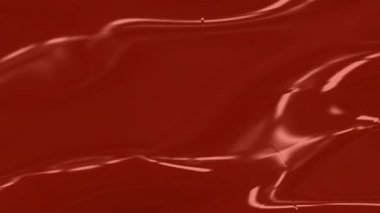 Dinamik Dokular: Işıldayan Kırmızı Yüzey Çalışması İki Çerçeve İçinde Yakalandı, Akışkanlığı ve Derinliği Renk ve Işıkta Gösteriyor