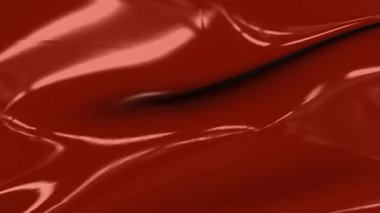 Pürüzsüz, Parlak Kırmızı Yüzey Işıktaki İnce Dokuları ve Yansımaları Göstererek Görsel Keşif İçin Çekici ve Sanatsal Estetik Oluşturur.