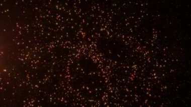 Abstract animation background of shining particles.