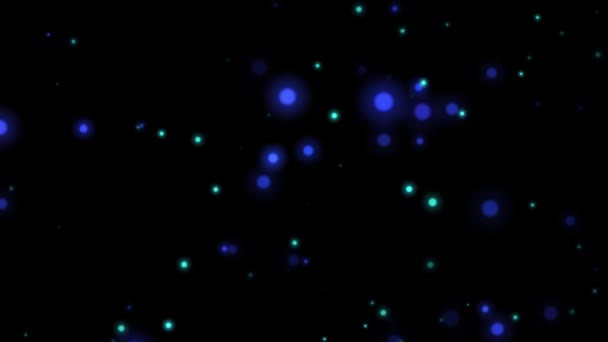 Синий Движущиеся Круги Анимации Абстрактный Фон — стоковое видео