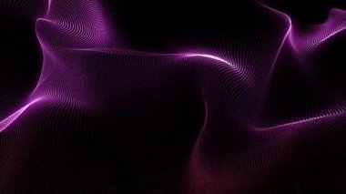 Mor yaradılış dalgası soyut hareket eden arkaplan canlandırması.